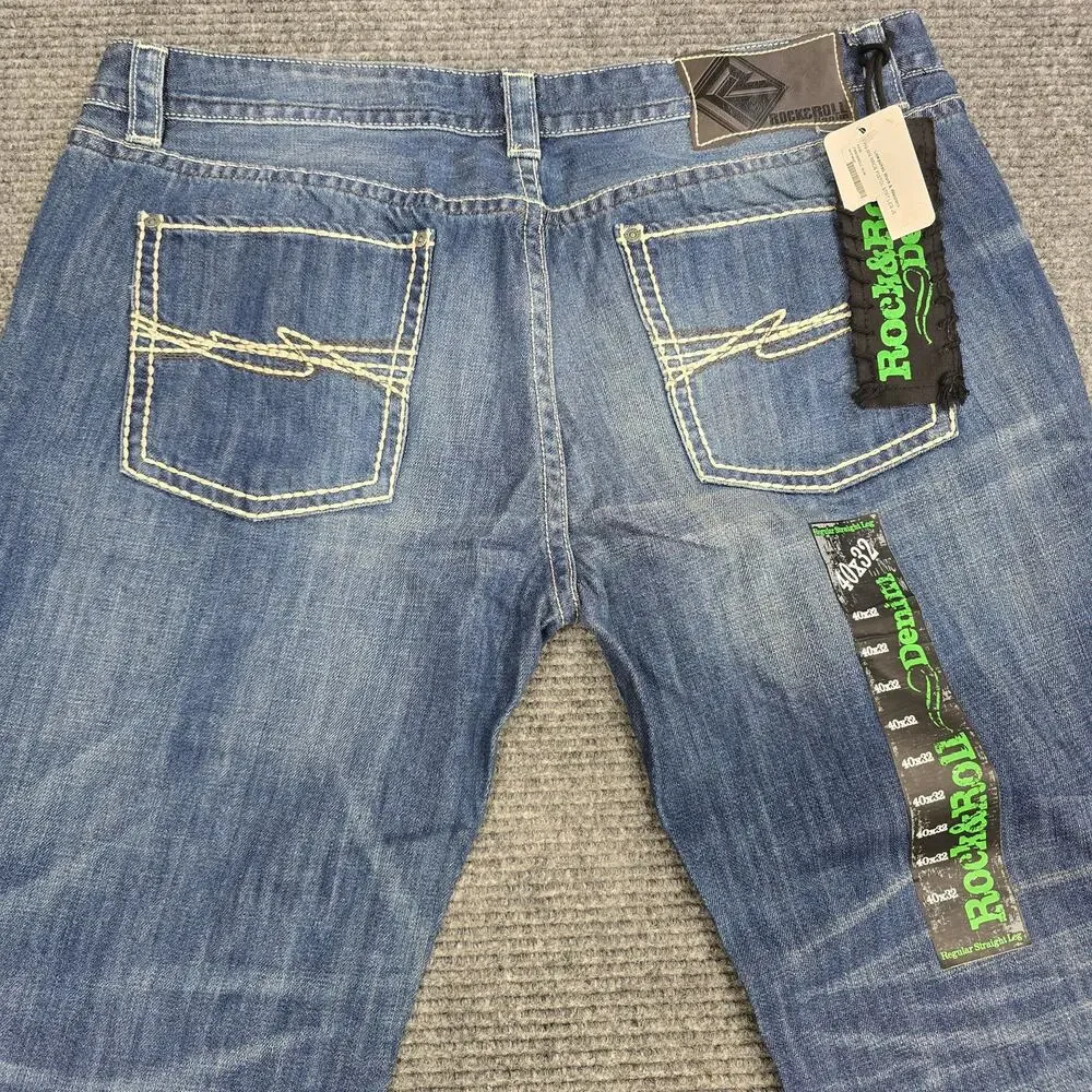 Rock & Roll Cowboy Pistol Jeans Mens 40x32 NWT Regular Straight Leg Western
